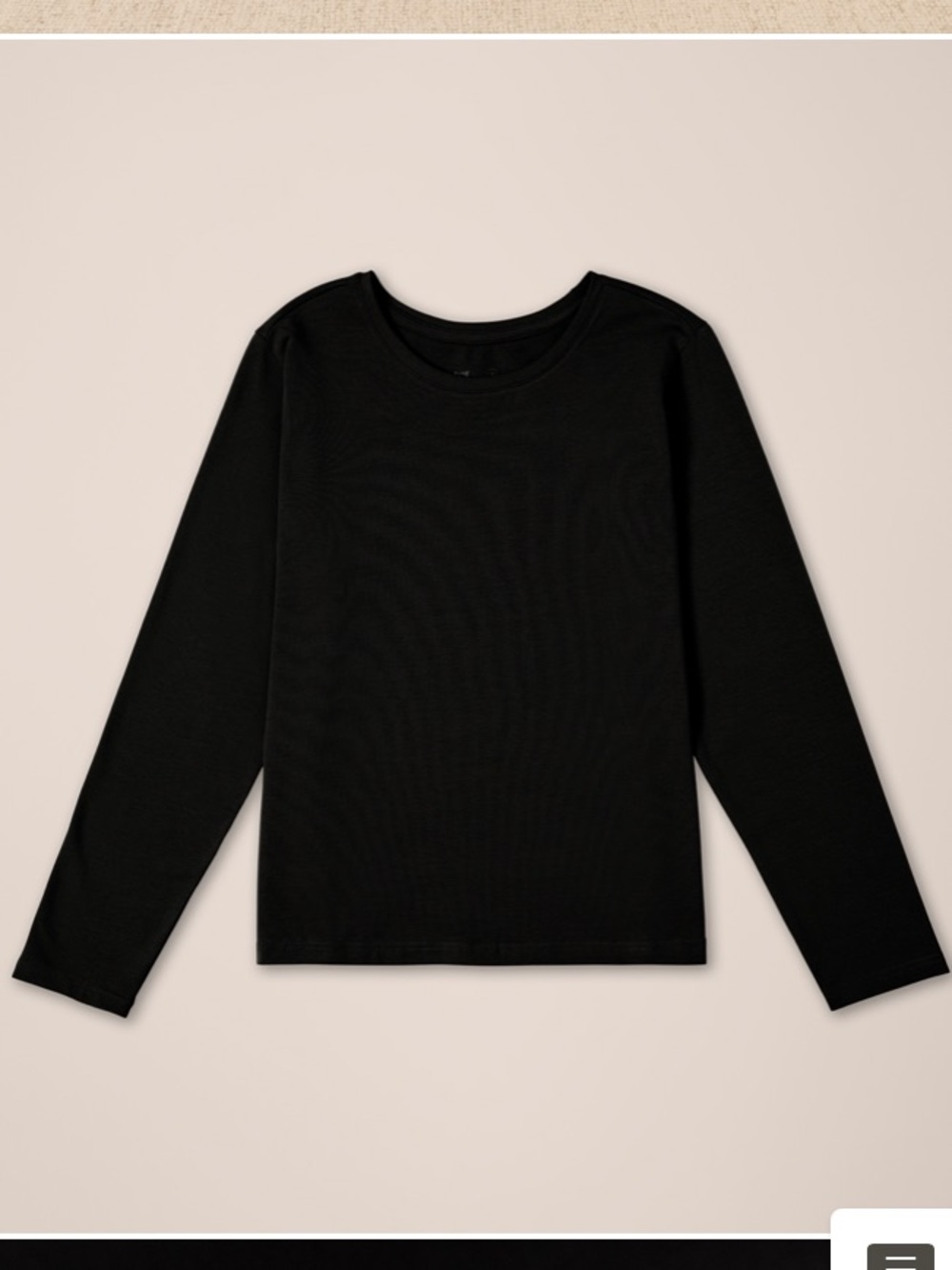 New Pact black long sleeve shirt